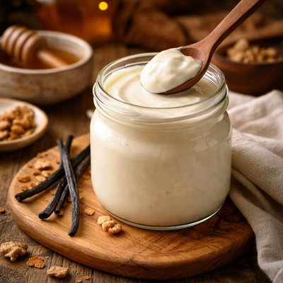 Image of Homemade Thick Vanilla Yogurt