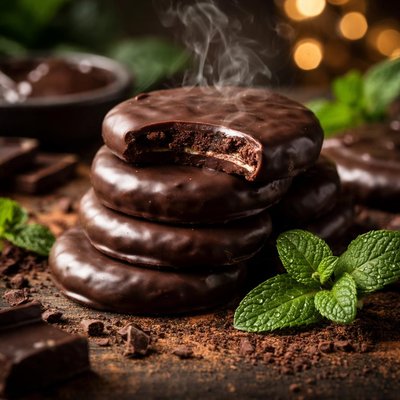 Image of Homemade Thin Mint Cookies