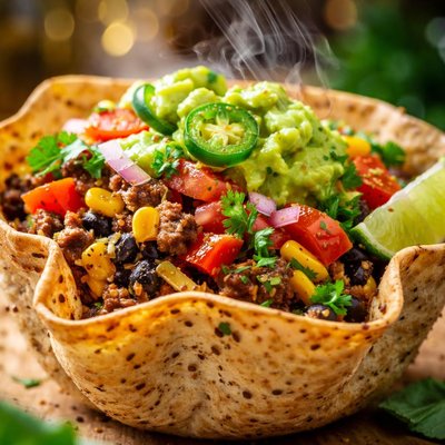 Image of Cuenco de tortilla casera bajo en carbohidratos