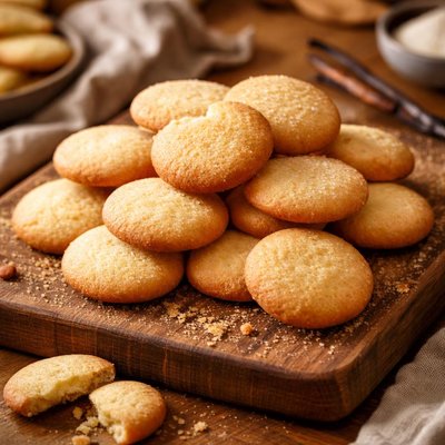 Image of Homemade Vanilla Wafer Cookies