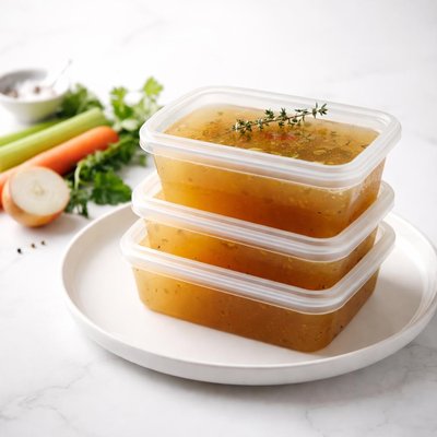Image of Homemade Vegetable Broth for Freezer