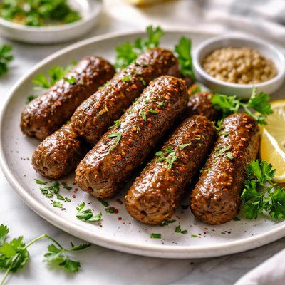Image of Homemade Vegetarian Smoky Breakfast Sausage Links