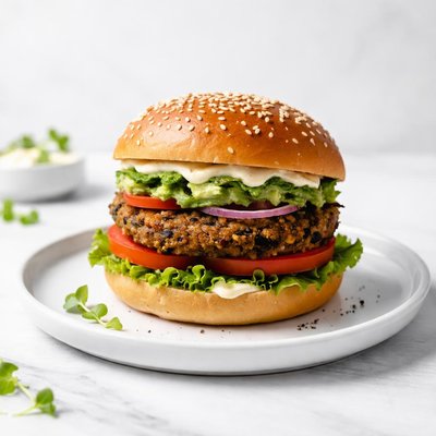 Image of Homemade Veggie Burger