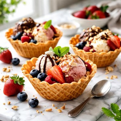 Image of Cuencos de Gofre Caseros Keto