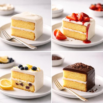 Image of Homemade Yellow Cake and Variations