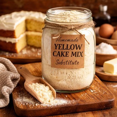 Image of Homemade Yellow Cake Mix Subtitute 18 25oz Betty Crocker Box