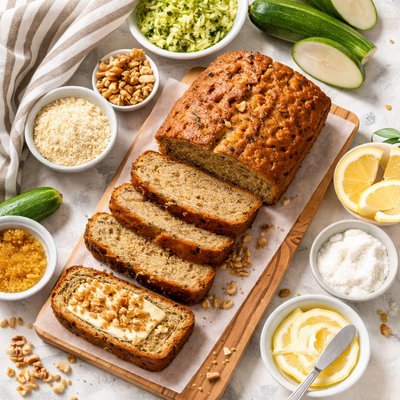 Image of Vegan Homemade Zucchini Bread