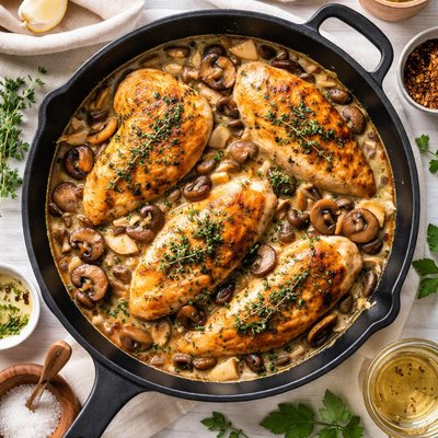Image of Homestyle Chicken and Mushrooms