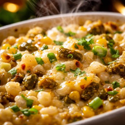 Image of Hominy Green Chile Casserole