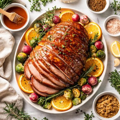 Image of Vegetarian Honey-Glazed Roast Ham
