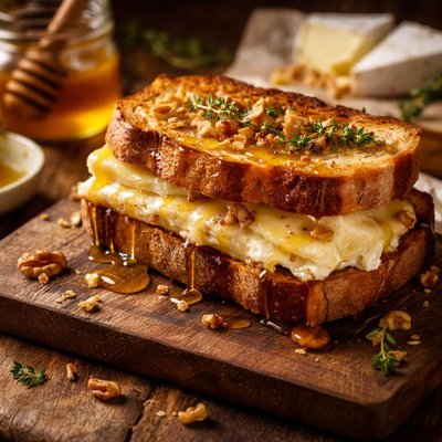 Image of Honey and Cheese Sandwich