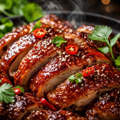 Image of Honey and Chili Roasted Duck
