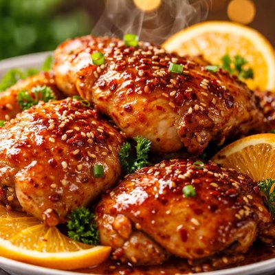 Image of Honey and Orange Glazed Chicken