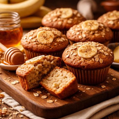 Image of Honey Banana Muffins