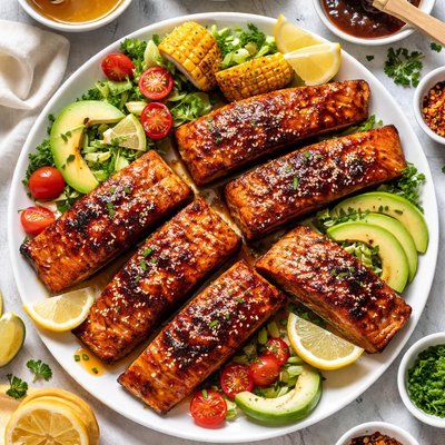 Image of Honey Bbq Grilled Salmon