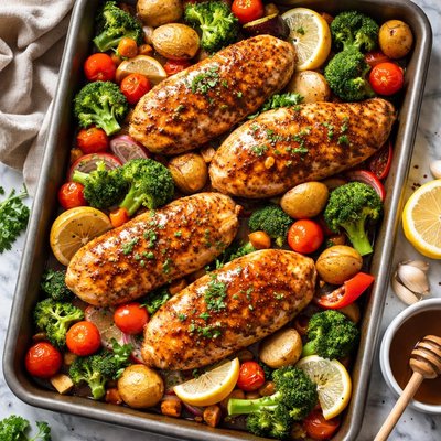 Image of Honey Dijon Chicken and Vegetables