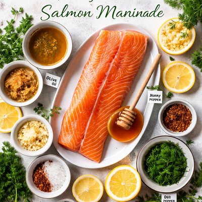 Image of Honey Dijon Dill Salmon Marinade