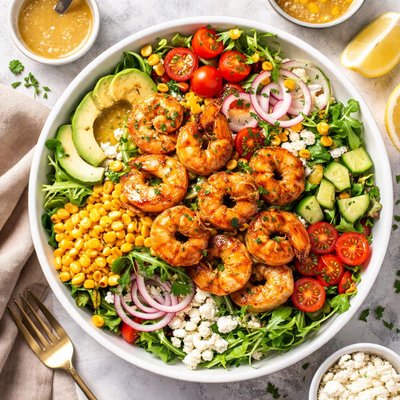 Image of Honey Dijon Salad with Shrimp
