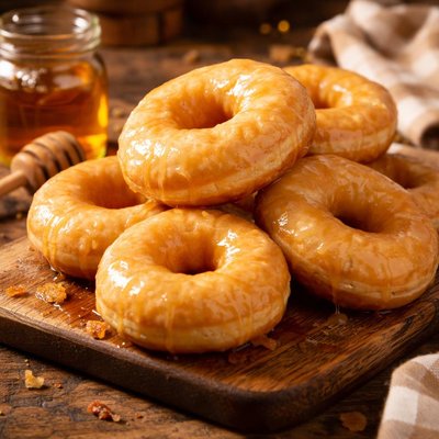 Image of Vegan Honey Dip Donuts