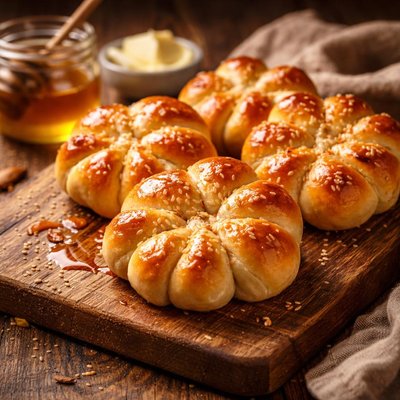 Image of Honey Flower Rolls
