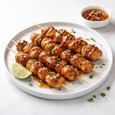 Image of Honey Garlic Chicken Skewers