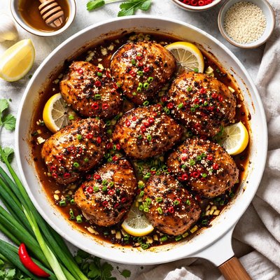 Image of Honey Garlic Chicken Thighs