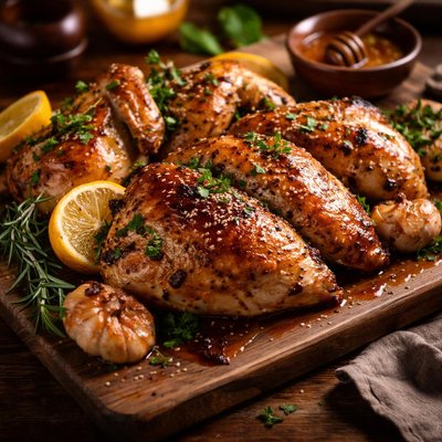 Image of Honey Ginger Roasted Chicken