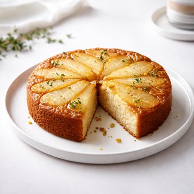 Image of Honey Glazed Pear Up Side Down Cake Nytimes