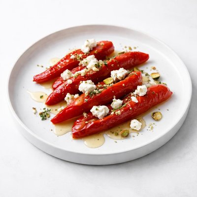 Image of Honey Glazed Red Pepper with Goat Cheese
