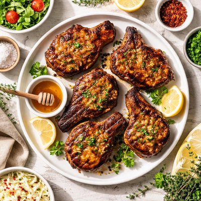 Image of Honey Grilled Pork Chops