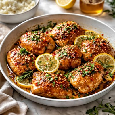 Image of Honey Lemon Chicken Thighs
