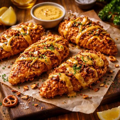 Image of Honey Mustard Pretzel Chicken Breasts