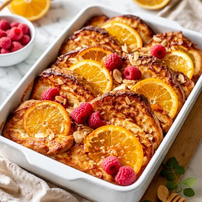 Image of Honey Orange Baked French Toast