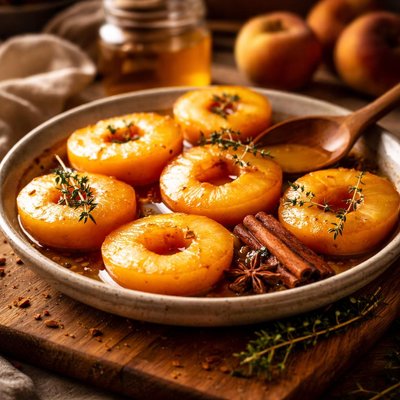 Image of Honey Poached Peaches
