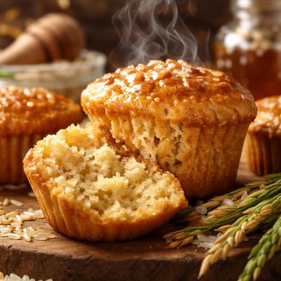 Image of Honey Rice Muffins