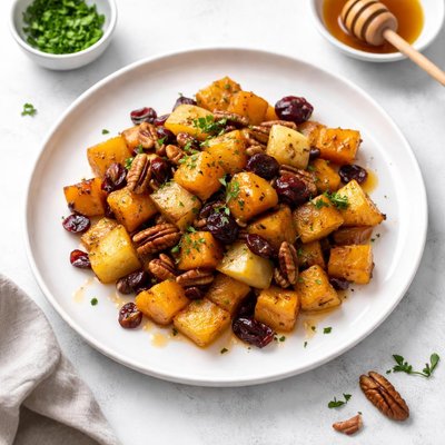 Image of Honey Roasted Butternut Squash with Apples Pecans