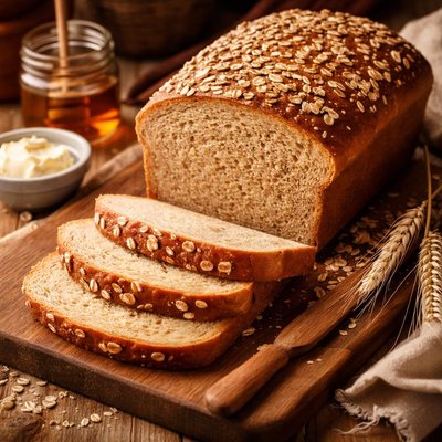 Image of Honey Wheat Oatmeal Bread