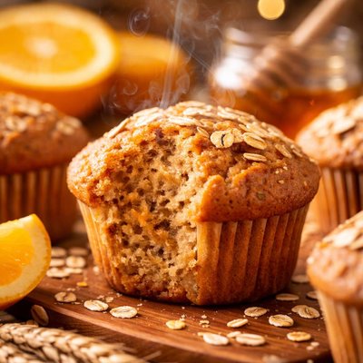 Image of Honey Whole Wheat Orange Muffins