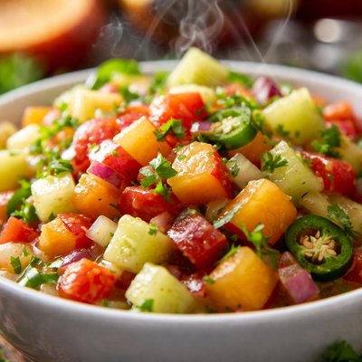 Image of Honeydew Peach Salsa