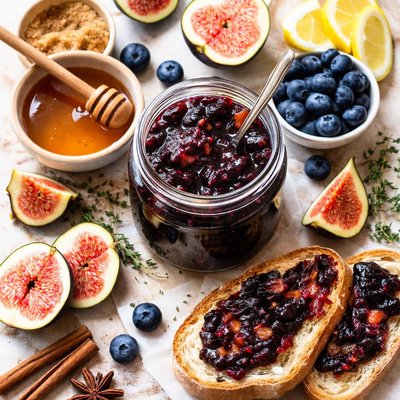 Image of Honeyed Fig and Blueberry Jam