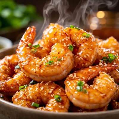 Image of Honeyed Prawns Shrimp