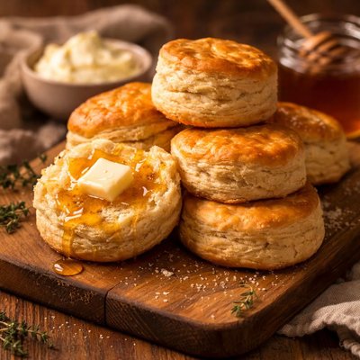 Image of Honeymoon Sourdough Biscuits