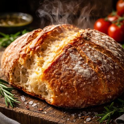 Image of Horiatiko Psomi Crusty Country Bread