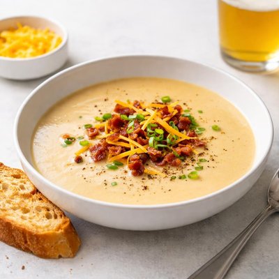 Image of Horseradish Cheddar Beer Soup
