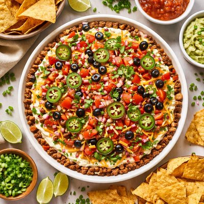 Image of Hot and Cold Taco Appetizer Dip