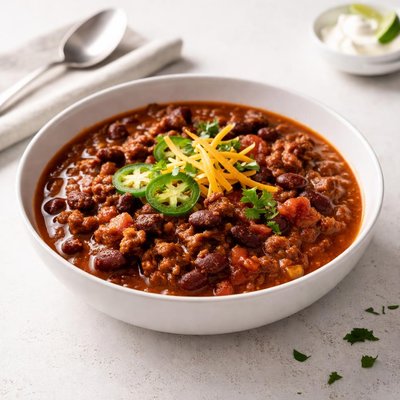 Image of Hot and Hearty Ohio Chili Con Carne with Beans