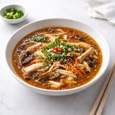 Image of Hot and Sour Soup Easy Version