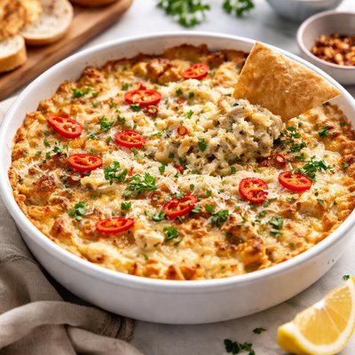 Image of Hot and Spicy Artichoke Dip