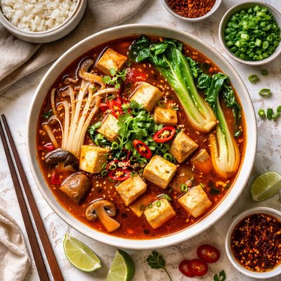 Image of Hot and Spicy Tofu Soup