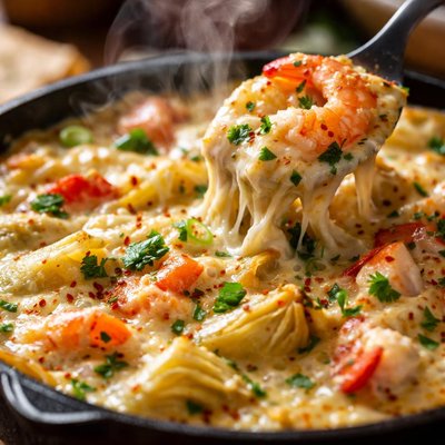 Image of Hot Artichoke Seafood Dip
